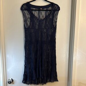 Free People Navy Lace Dress
